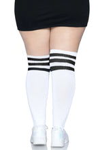 Load image into Gallery viewer, Kellee Plus Size Over the Knee Athletic Socks
