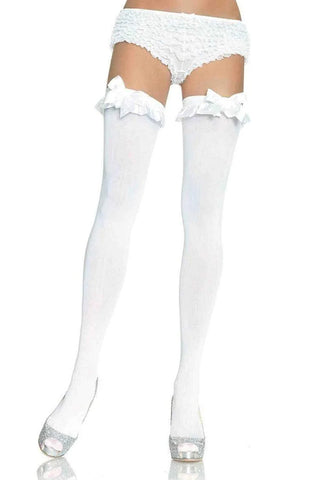 Devi Stockings with Ruffle Bow