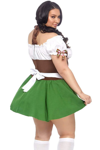 Gretchen Oktoberfest Costume, Off-the-Shoulder Peasant Dress