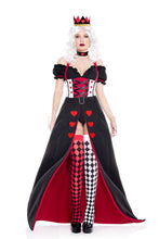 Load image into Gallery viewer, Five Pieces Enchanting Royal Heart Queen Costume Set
