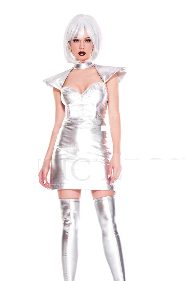 Three Pieces Space Cadet Girl Costume Set