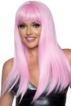 Load image into Gallery viewer, 24&quot; Straight Wig with Bangs- Pretty in Pastels
