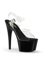 Load image into Gallery viewer, 7-Inch Stiletto Heel with Clear Ankle Strap
