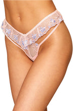 Load image into Gallery viewer, Floral embroidery flutter G-string

