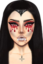 Load image into Gallery viewer, Vampire Adhesive Body Jewels Sticker – Rhinestone Face &amp; Body Gems for Halloween, Cosplay, and Costume Makeup
