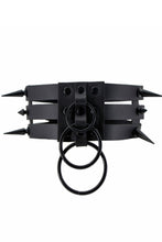 Load image into Gallery viewer, Black Spike Choker 3 Rows
