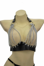 Load image into Gallery viewer, Leatherette Multi Chain Top
