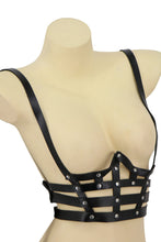 Load image into Gallery viewer, Leatherette Under Chest Harness
