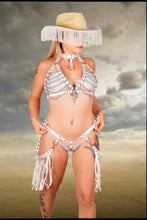 Load image into Gallery viewer, Leatherette Harness Top And Belt Set
