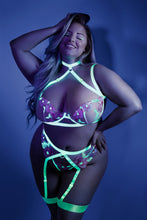 Load image into Gallery viewer, Embroidered Harness Bra Set
