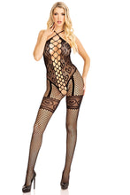 Load image into Gallery viewer, Heart net halter Women&#39;s Lingerie bodystocking Dress
