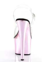 Load image into Gallery viewer, Chrome 7 Inch High Heel Platform Ankle Strap Sandals, Open Toe Stiletto Shoes with 2 3/4 Inch Platform
