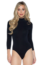 Load image into Gallery viewer, High Neck 3/4 Sleeve Bodysuit with Snap Crotch
