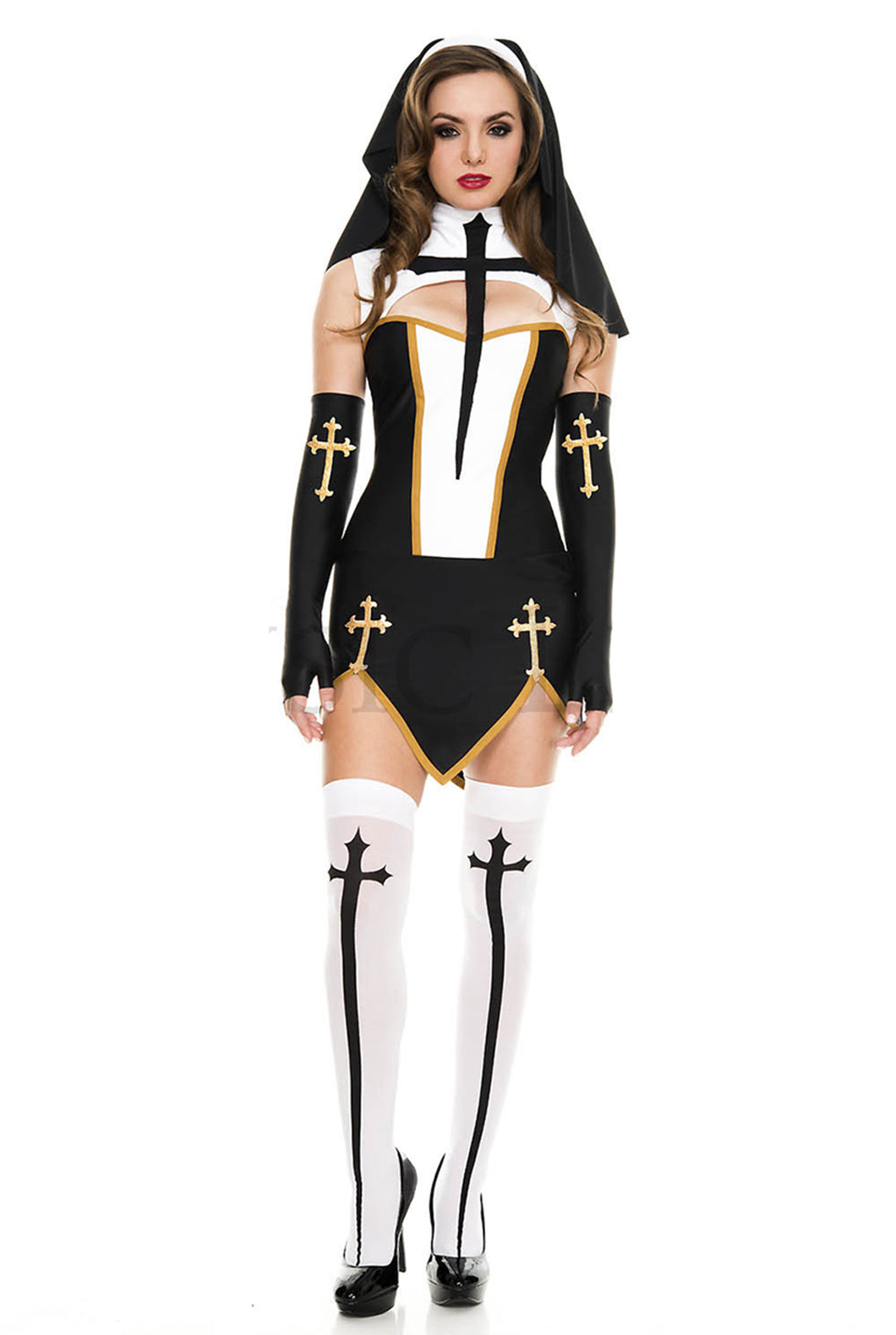 Bad Habit Nun Costume Set