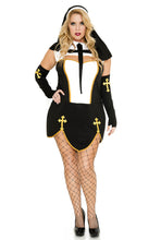 Load image into Gallery viewer, Bad Habit Nun Costume Set
