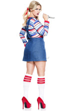 Load image into Gallery viewer, Three Pieces Nightmare Killer Doll Costume Set
