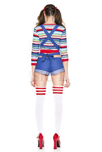 Load image into Gallery viewer, Three Pieces Nightmare Killer Doll Costume Set
