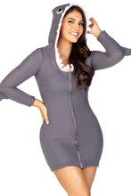 Load image into Gallery viewer, Cozy Shark Costume, Zipper Front Fleece Dress
