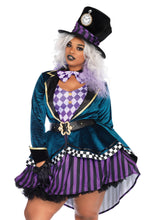 Load image into Gallery viewer, Delightful Mad Hatter Costume, Printed Tank Dress
