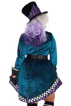 Load image into Gallery viewer, Delightful Mad Hatter Costume, Printed Tank Dress
