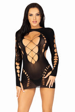 Load image into Gallery viewer, Seamless long sleeve mini dress

