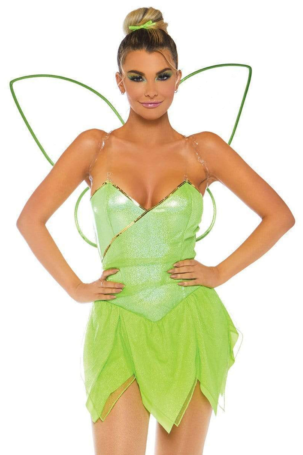 Pretty Pixie Costume, Shimmer Bodysuit with Glitter Petal Skirt