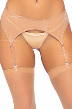 Load image into Gallery viewer, Rhinestone Garter Belt – Sparkle Meets Seduction
