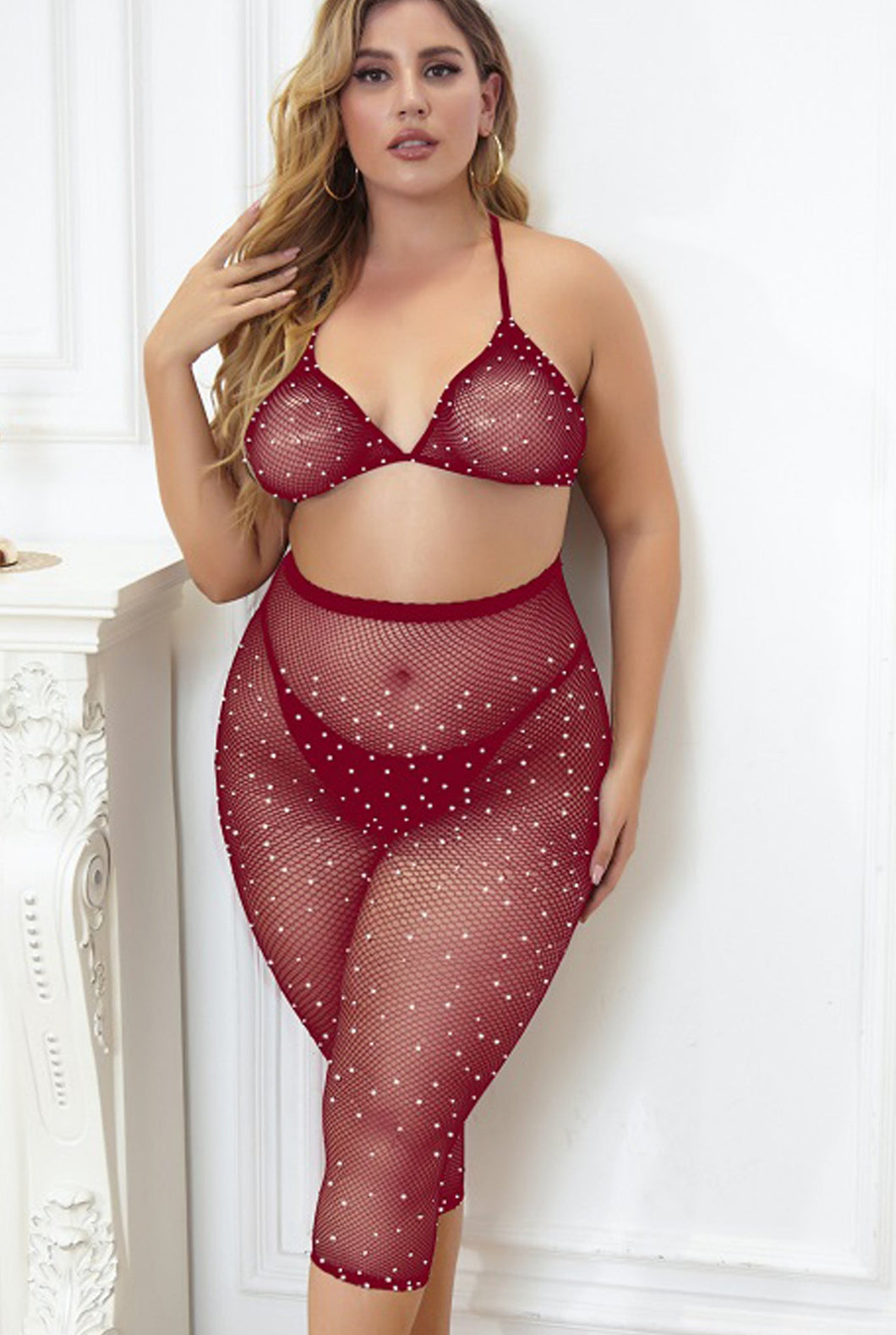 Sexy Plus size two-piece set