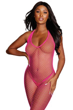 Load image into Gallery viewer, Diamond Net Crotchless Bodystocking
