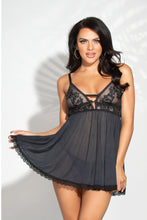 Load image into Gallery viewer, Two piece embroidered babydoll set
