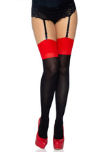 Load image into Gallery viewer, Contrast Cuban Heel Stockings
