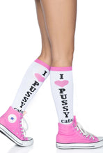 Load image into Gallery viewer, Pussycat Knee High Socks
