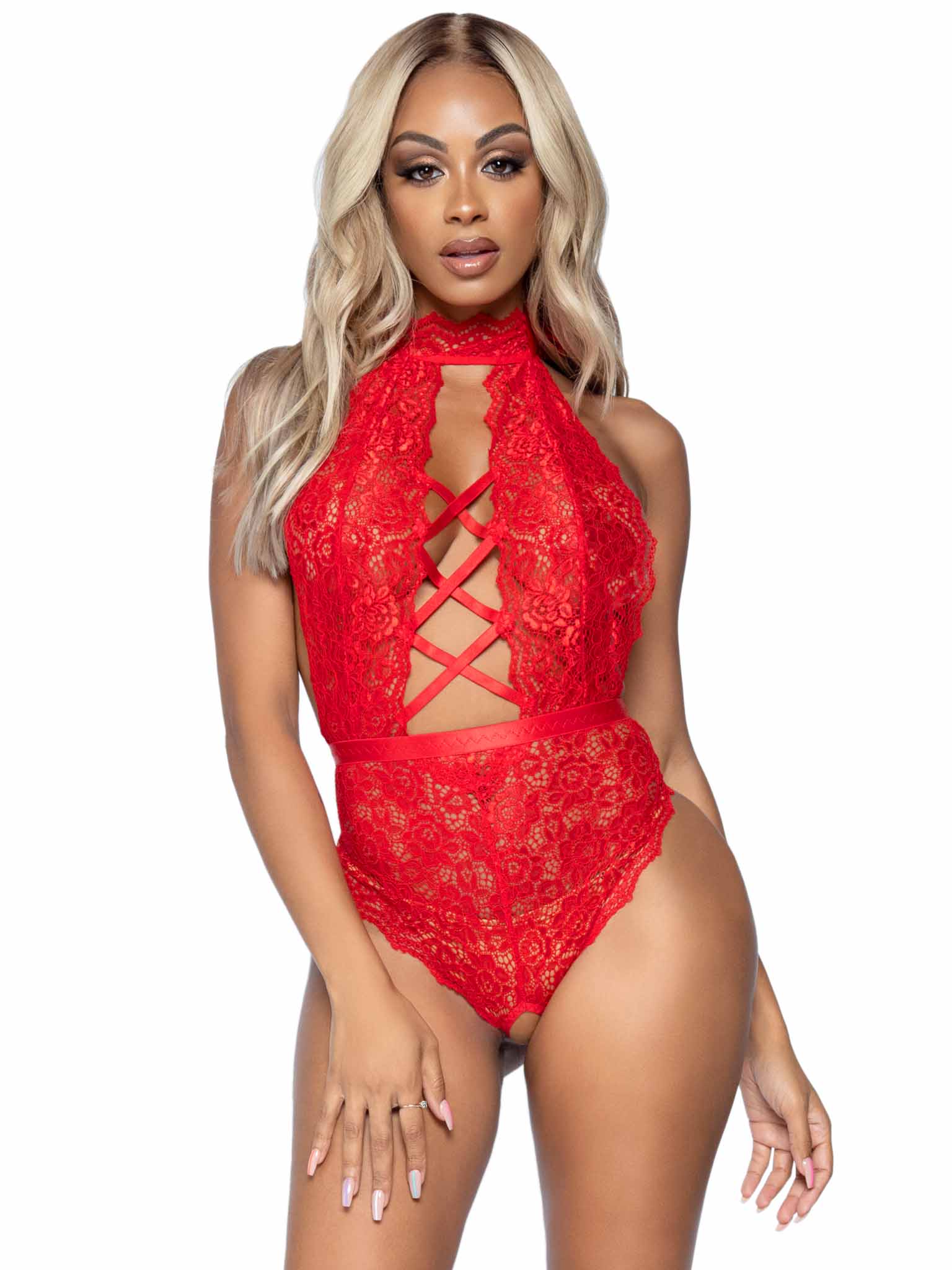 Insatiable Crotchless Lace Teddy Lingerie – La Sensual Boutique