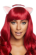 Load image into Gallery viewer, Latex Kitty Ear Costume Headband
