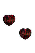 Load image into Gallery viewer, Elivra Vibes Red Crystal Heart Reusable Silicone Nipztix
