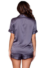 Load image into Gallery viewer, Collared Pajama Top with Shorts
