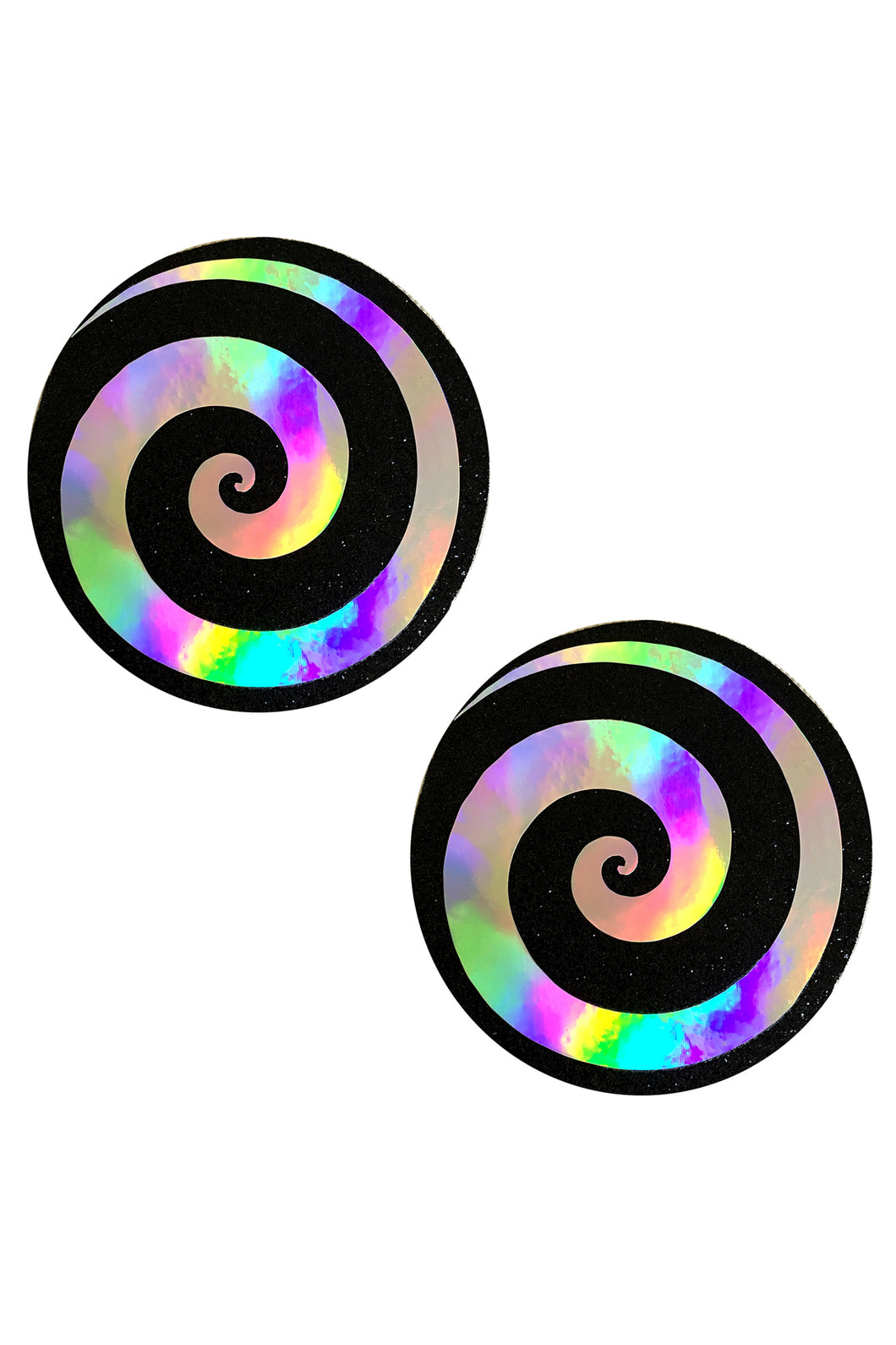 Care Bare Stare Holographic Spiral Glitter Nipztix Pasties