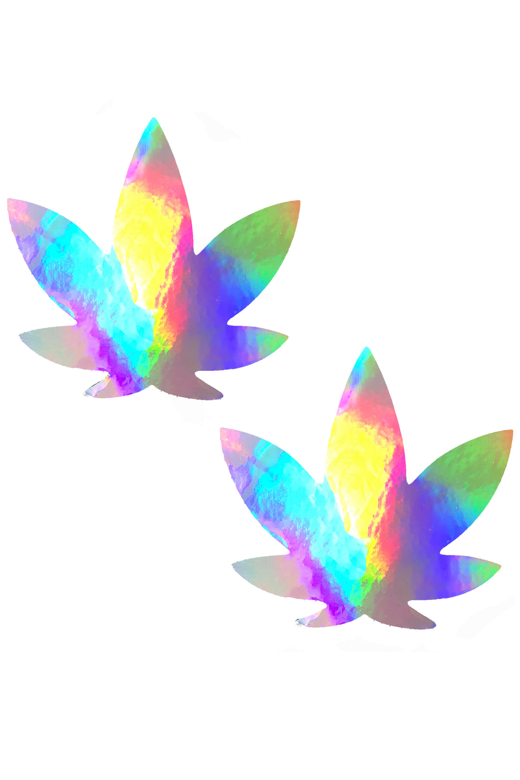 Care Bare Stare Holographic Dope AF Weed Leaf Pasties