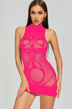 Load image into Gallery viewer, Mockneck Fishnet Dress Lingerie
