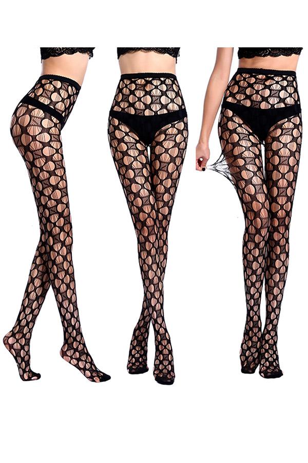 Open Design Lace Pantyhose (6 Pack)