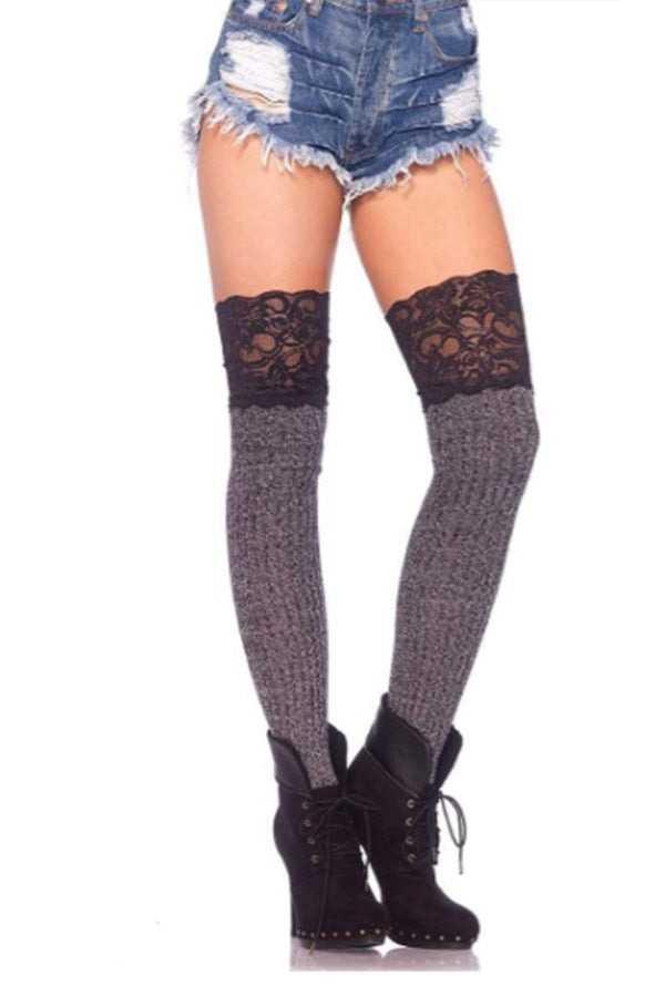 Piper Ribbed Knit Thigh Highs