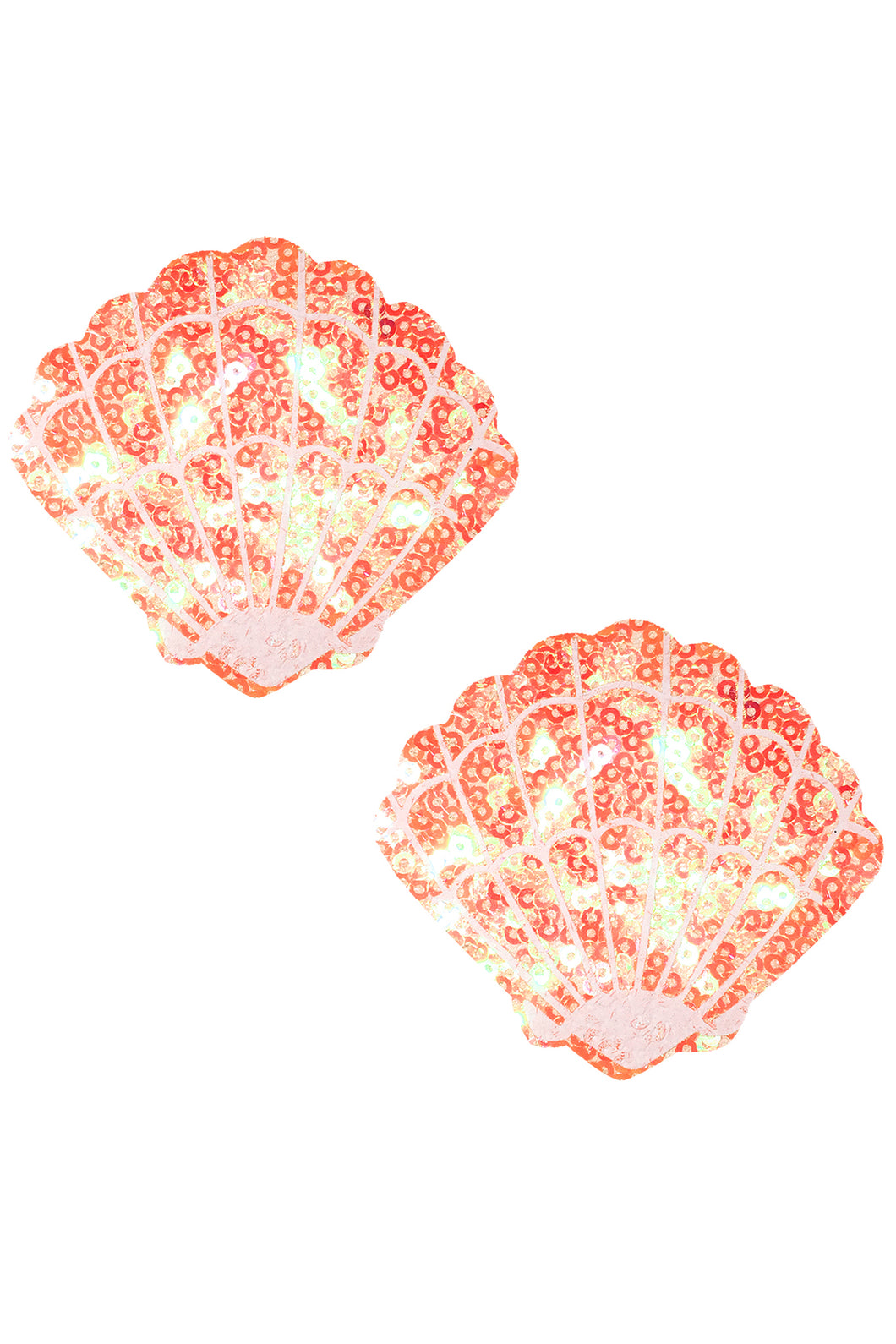 Moana Coral Sparkle Sequin Mermaid Shell Pasties