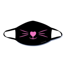 Load image into Gallery viewer, MEOW-ZA Neon UV Pink Face Covering.
