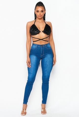 Halter Backless Crop Top