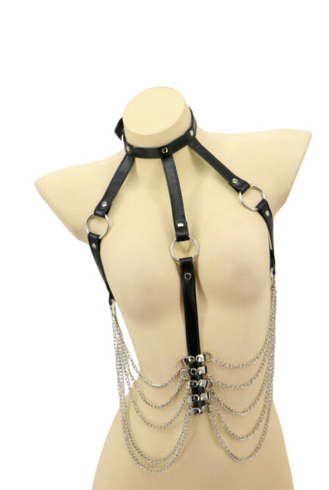 Leatherette Top With Chains