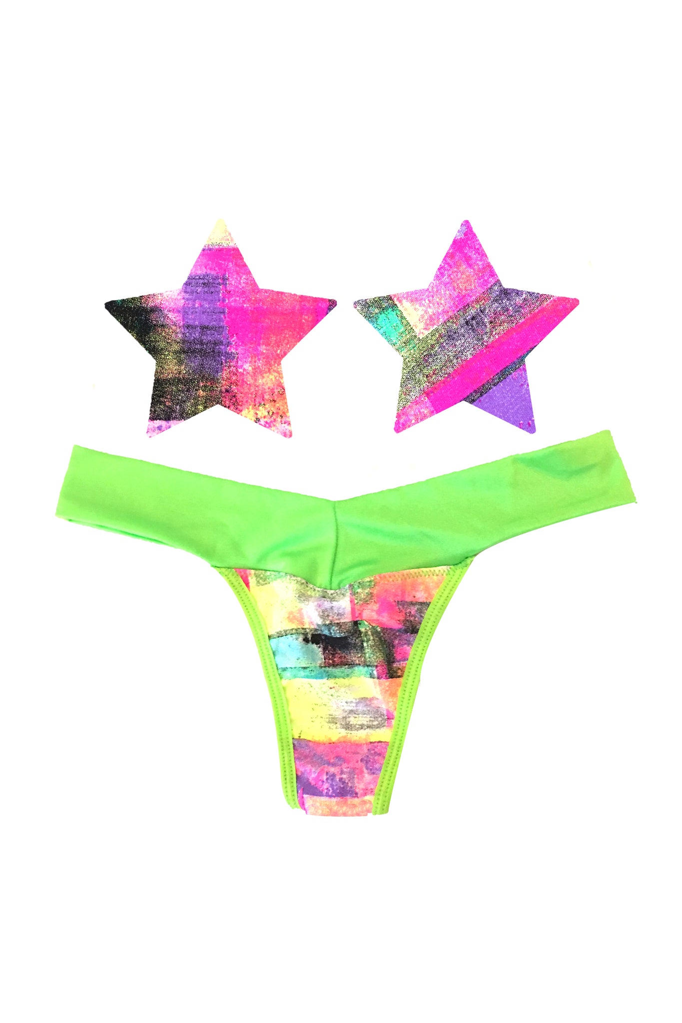 Neon AF Naughty Knix Pasties & Panties Set – La Sensual Boutique
