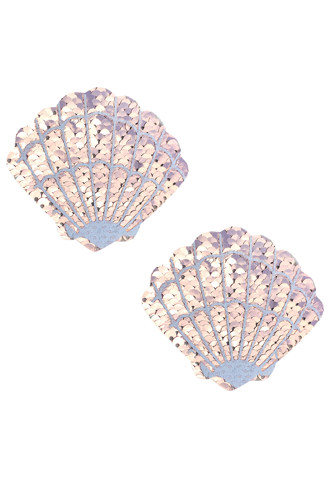 Champagne Showers Sequin Mermaid Shell Pasties