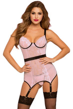 Load image into Gallery viewer, Two Piece Chemise Set with Thong
