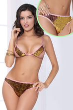 Load image into Gallery viewer, Two Tone Sequin Bra and Panty Set
