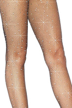 Load image into Gallery viewer, Rhinestone Fishnet Tights
